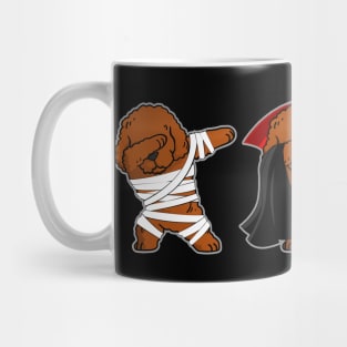 Poodle Dabing Horror Halloween T-shirt Mug